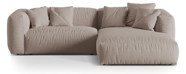 Бежов модулен ъглов диван (десен ъгъл) Martina – Micadoni Home