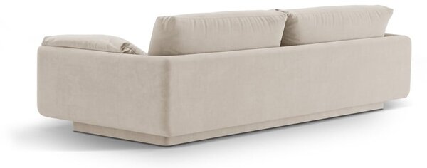 Бял кадифен диван 220 cm Torino – Micadoni