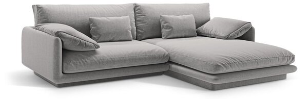 Светлосив ъглов диван (десен ъгъл) Torino – Micadoni Home