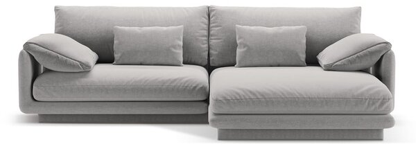 Светлосив ъглов диван (десен ъгъл) Torino – Micadoni Home