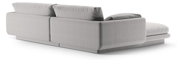 Светлосив ъглов диван (десен ъгъл) Torino – Micadoni Home