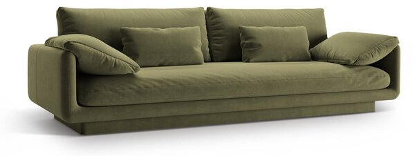 Светлозелен диван от букле 250 cm Torino – Micadoni Home