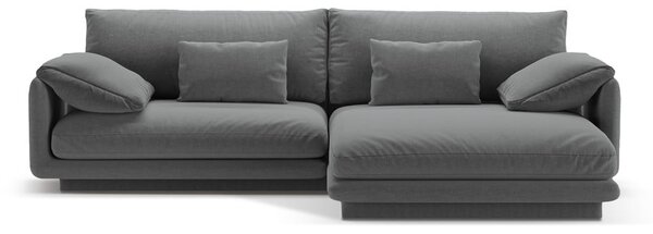 Тъмносив ъглов диван (десен ъгъл) Torino – Micadoni Home