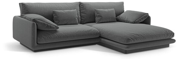 Тъмносив ъглов диван (десен ъгъл) Torino – Micadoni Home