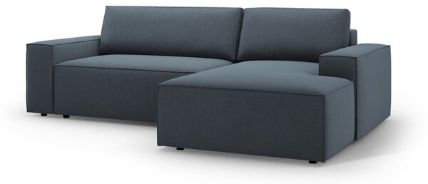 Син разтегателен ъглов диван (десен ъгъл) Jodie – Micadoni Home