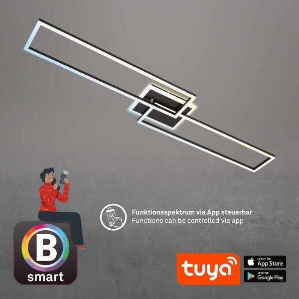 Briloner 3538-015 - LED Димируем полилей FRAME 2xLED/20W/230V Wi-Fi Tuya + д.у