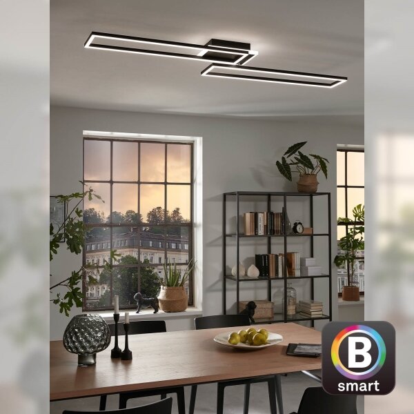 Briloner 3538-015 - LED Димируем полилей FRAME 2xLED/20W/230V Wi-Fi Tuya + д.у