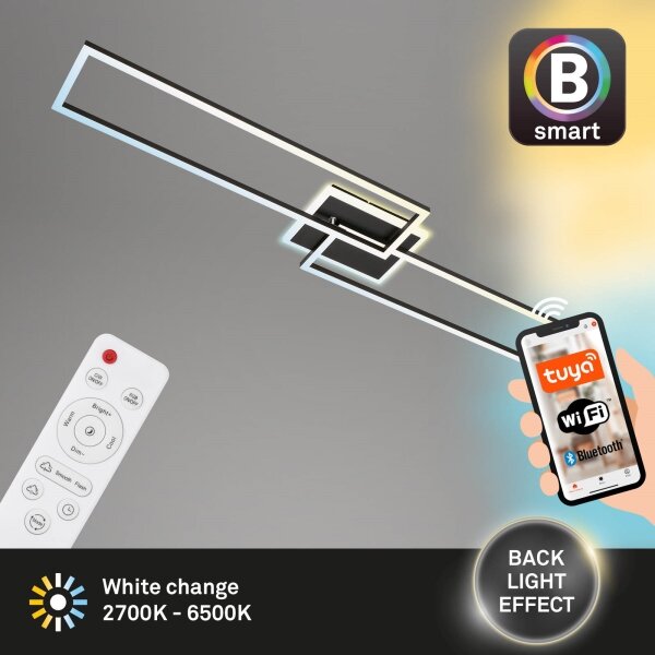 Briloner 3538-015 - LED Димируем полилей FRAME 2xLED/20W/230V Wi-Fi Tuya + д.у