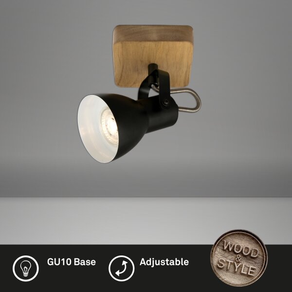Briloner 2902-015 - Спот SPOT 1xGU10/35W/230V8 каучуково дърво