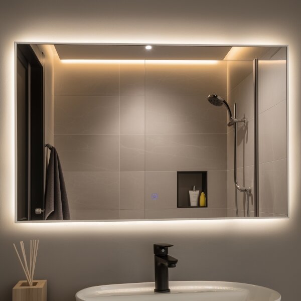 Brilagi - LED огледало за баня DESIO LED/30W/230V 60x90 cm IP44 CRI 90 димируемо + CCT