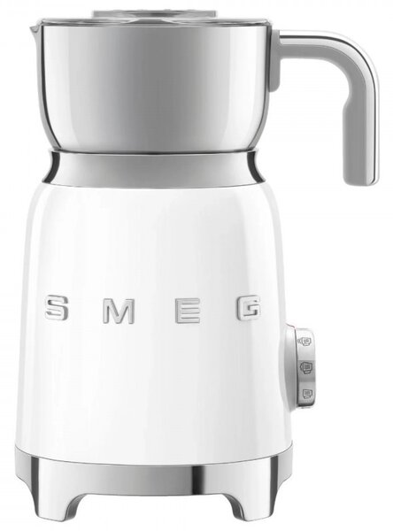 Уред за разпенване на мляко Smeg MFF11WHEU, 500 W, 600 мл, 8 програми, Подвижна кана, Автоматично изключване, Бял