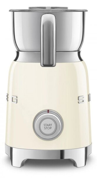 Уред за разпенване на мляко Smeg MFF11CREU, 500 W, 600 мл, 8 програми, Подвижна кана, Автоматично изключване, Крем