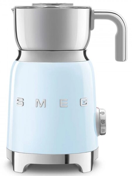 Уред за разпенване на мляко Smeg MFF11PBEU, 500 W, 600 мл, 8 програми, Подвижна кана, Автоматично изключване, Пастелно Синьо