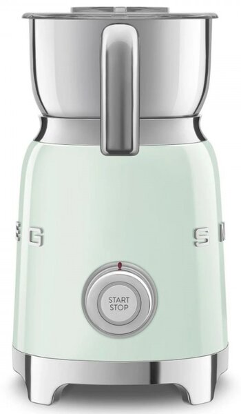 Уред за разпенване на мляко Smeg MFF11PGEU, 500 W, 600 мл, 8 програми, Подвижна кана, Автоматично изключване, Пастелно Зелен