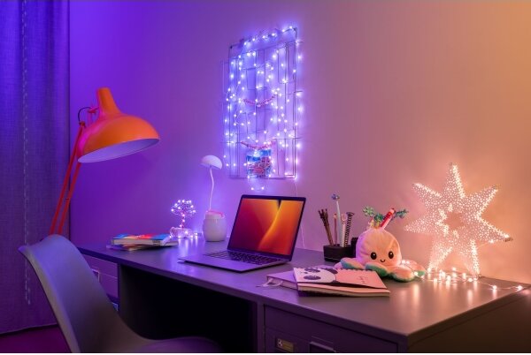 Twinkly TWKS200RGB-G - LED RGB Димируем коледни лампички 200xLED 14 м USB Wi-Fi