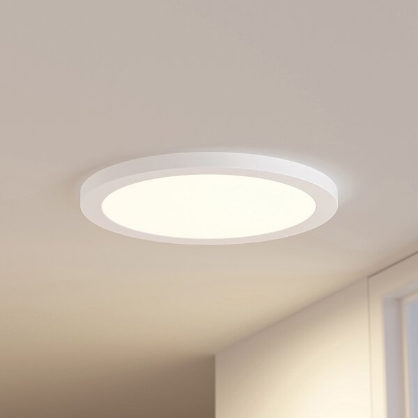 PRIOS Prios LED лампа за таван Aureka, комплект от 2 броя, сензорна, Ø 33 cm, бяла, Бял, Дневна/трапезария, Алуминий, Модерен, Кръгъл директен таван