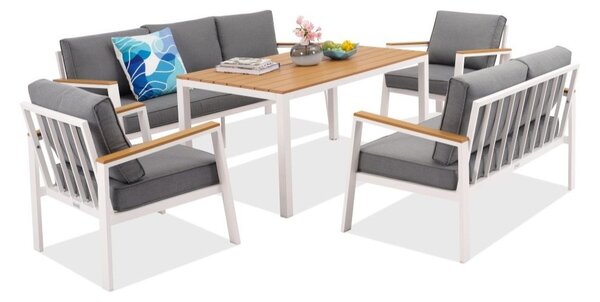 Zakintos Apetito 7 алуминиев комплект бял Garden Point