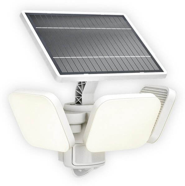 Philips LED слънчева лампа Zyren, бяла, 3000 K, със сензор, IP65, Бял, Пластмаса