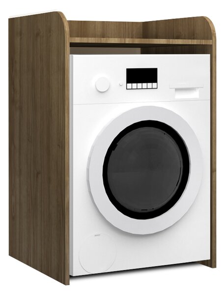 Toren TopMebel меламинов шкаф за пералня в цвят орех 65x60x100см
