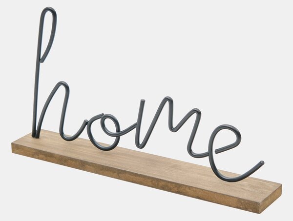 Sinsay - Стояща декорация във формата на надпис home - черeн