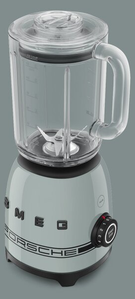 Блендер Smeg Porsche BLF03PSGEU, 800W, 1.5 л, 18000 об/мин, 4 програми, 4 скорости + Пулс, Неръждаема стомана, Зелен