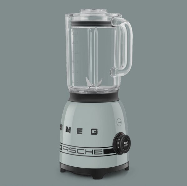 Блендер Smeg Porsche BLF03PSGEU, 800W, 1.5 л, 18000 об/мин, 4 програми, 4 скорости + Пулс, Неръждаема стомана, Зелен