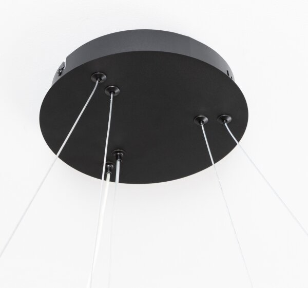 Brilagi - LED полилей с димер на кабел FALCON SLIM LED/68W/230V Ø 50 см черен +ДУ