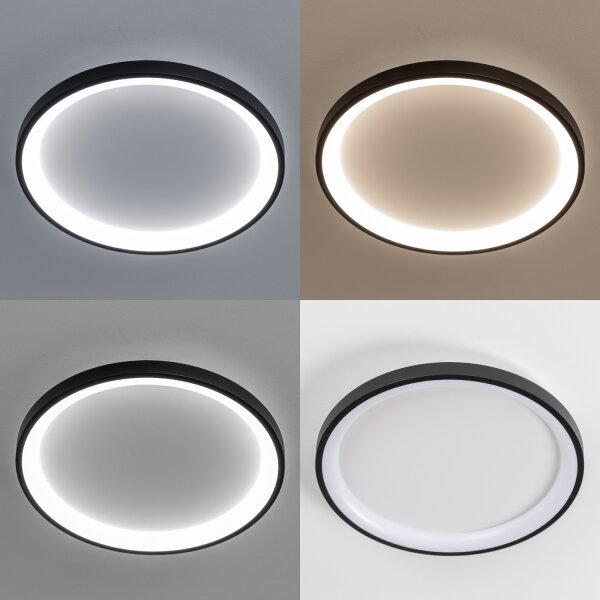 Brilagi - LED димируем таванен плафон FALCON SLIM LED/42W/230V Ø 50 см черен + дистанционно