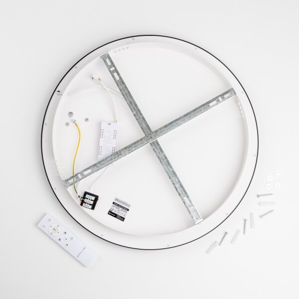 Brilagi - LED димируем таванен плафон FALCON SLIM LED/42W/230V Ø 50 см черен + дистанционно