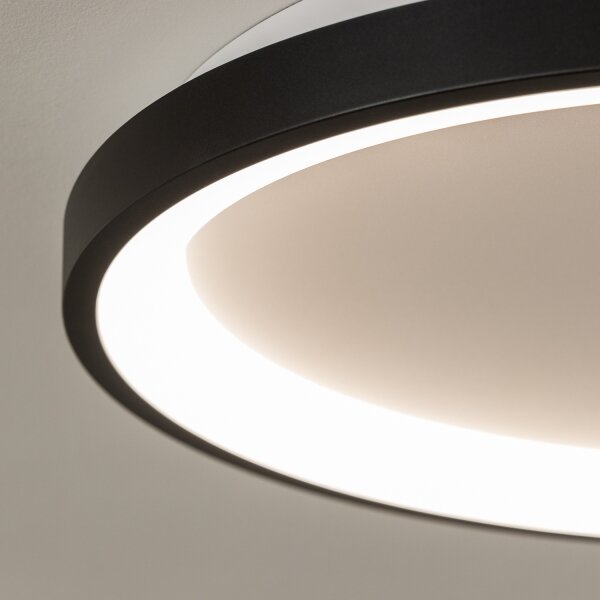 Brilagi - LED димируем таванен плафон FALCON SLIM LED/42W/230V Ø 50 см черен + дистанционно