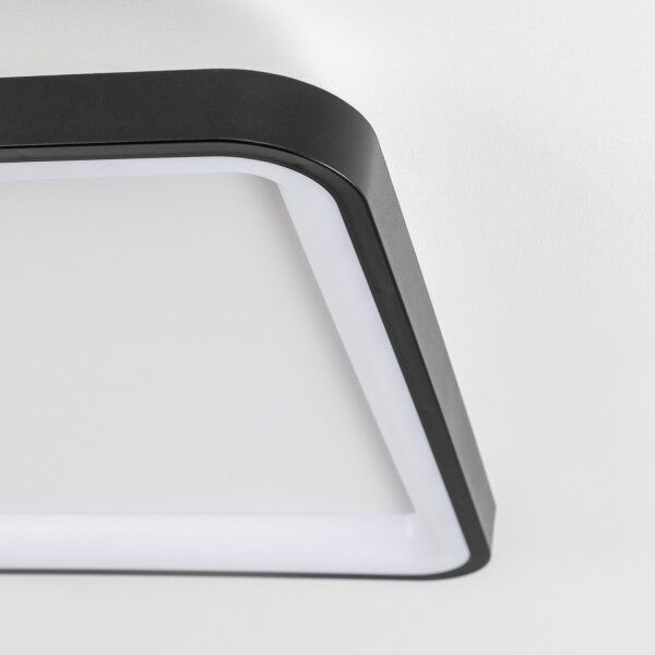 Brilagi - Димируемо таванно LED осветително тяло FALCON SLIM LED/50W/230V 50x50 cm черно+с дистанционно управление