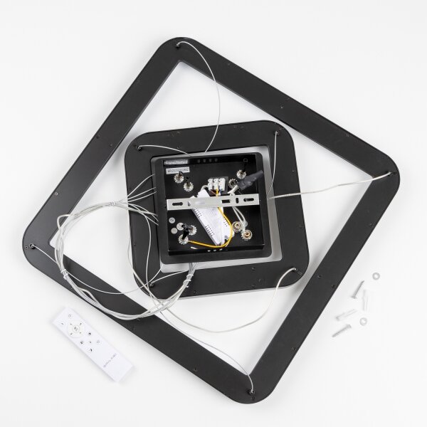 Brilagi - Димируем LED полилей на кабел FALCON SLIM LED/78W/230V 50x50 cm черен + дистанционно управление