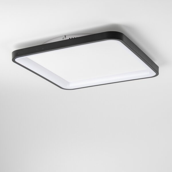 Brilagi - Димируемо таванно LED осветително тяло FALCON SLIM LED/50W/230V 50x50 cm черно+с дистанционно управление