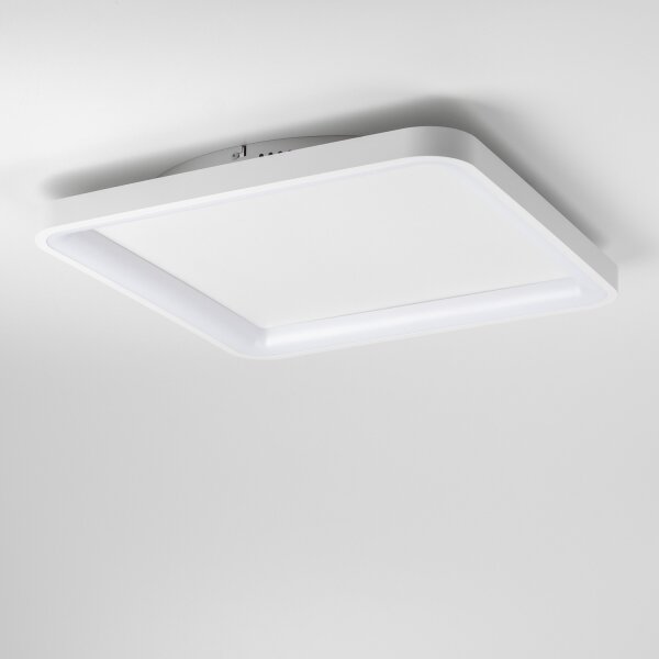 Brilagi - Димируемо LED таванно осветително тяло FALCON SLIM LED/50W/230V 50x50 cm бяло + с дистанционно управление