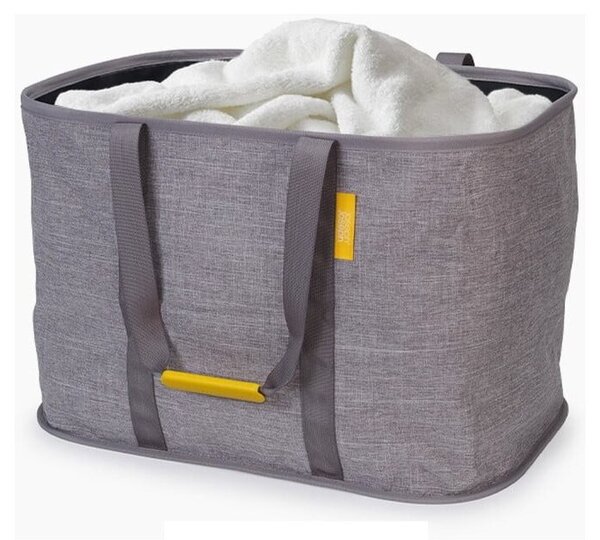 Сив текстилен сгъваем кош за пране 55 l Hold-All Max – Joseph Joseph