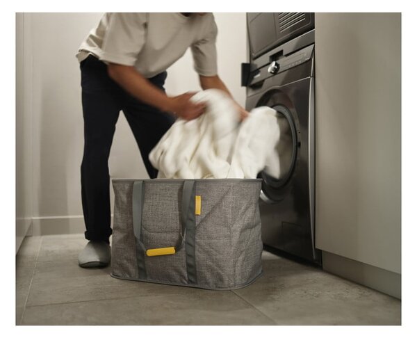 Сив текстилен сгъваем кош за пране 55 l Hold-All Max – Joseph Joseph