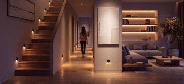 Kanlux 90826 - LED осветително тяло за стълбище MAGNIK LED/1,7W/230V CCT черно кръгло