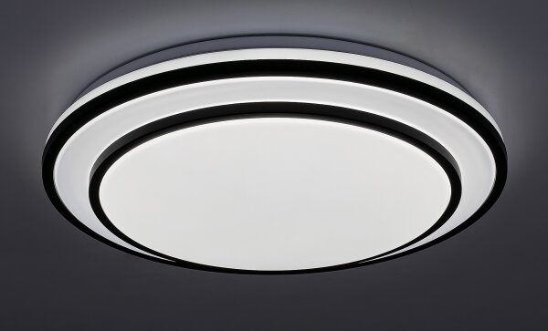 Rabalux 2130 - LED димируемо таванно осветително тяло LUPITA LED/40W/230V черно + дистанционно управление