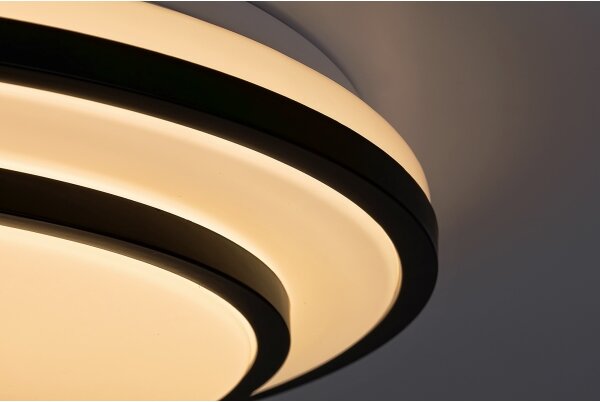 Rabalux 2130 - LED димируемо таванно осветително тяло LUPITA LED/40W/230V черно + дистанционно управление