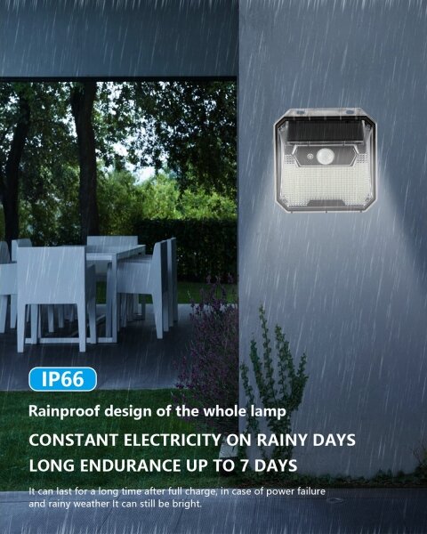 Immax 08485L - LED Соларен аплик със сензор LED/3W/5,5V IP65