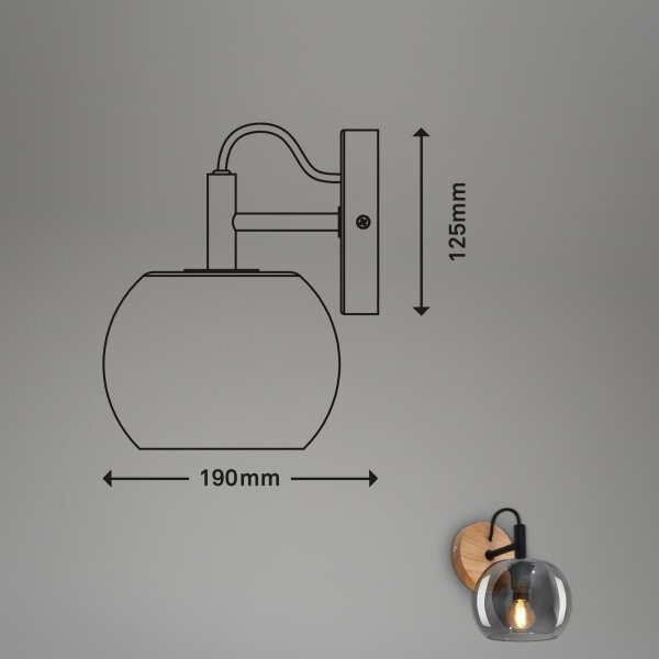 Briloner - Стенно осветително тяло KYRO 1xE14/10W/230V