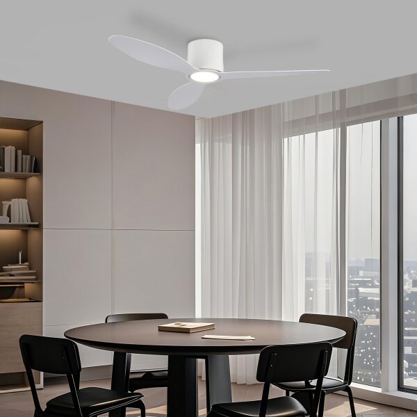 ZEVENTI - LED таванен вентилатор VENTORA LED/24W/230V Wi-Fi Tuya бял + дистанционно управление