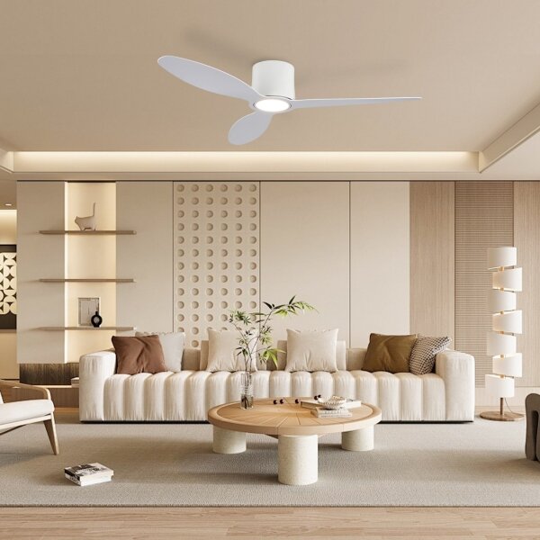 ZEVENTI - LED таванен вентилатор VENTORA LED/24W/230V Wi-Fi Tuya бял + дистанционно управление