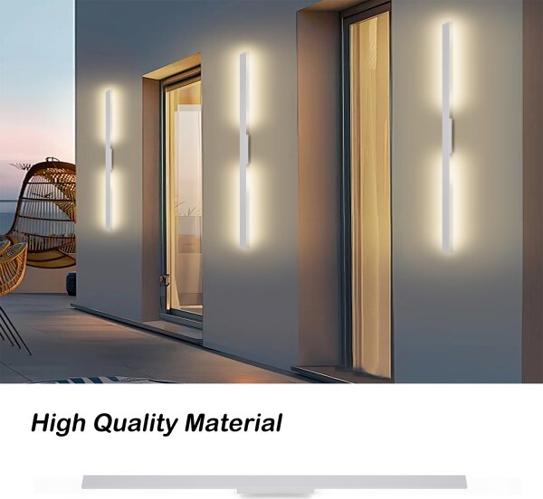 Brilagi - LED външно стенно осветително тяло LUNA LED/24W/230V 3000K IP65 100 cm бяло CRI 90