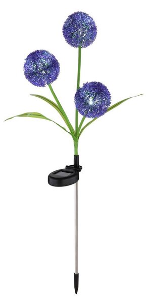 Globo 33599P - LED Соларна лампа SOLAR 3xLED/0,06W/3V 5000K IP44 лилав