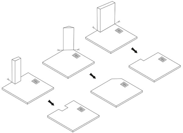 Корито за душ кабина Bazalt CARRARA WHITE 90x90