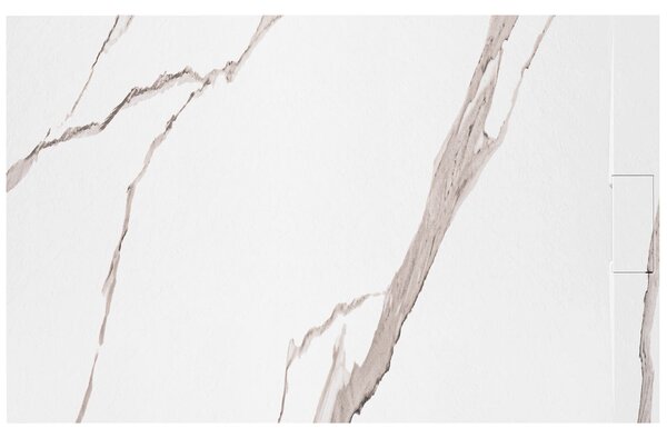 Корито за душ кабина Bazalt CARRARA WHITE 80x100