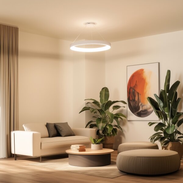 Brilagi - Димируем LED полилей FALCON II LED/108W/230V 3000-6500K диам. 80 см бял + дистанционно