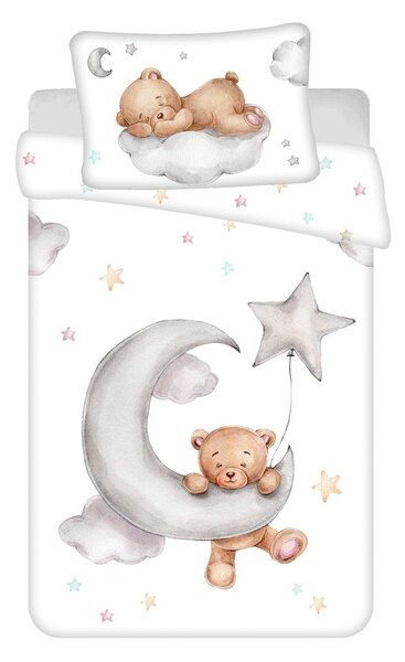 Памучно детско спално бельо 100x135 cm Teddy "Moon" – Jerry Fabrics