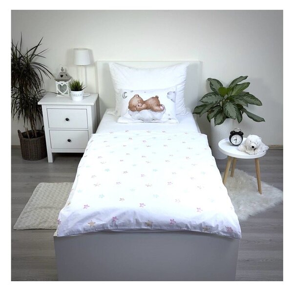 Памучно детско спално бельо 100x135 cm Teddy "Moon" – Jerry Fabrics